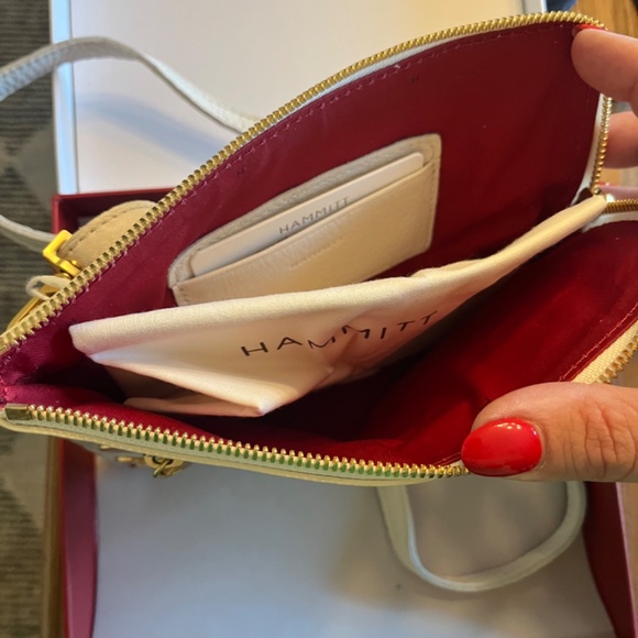 NWT Hammitt Calla Lily Small Crocco Crossbody Clutch - Picture 2 of 3